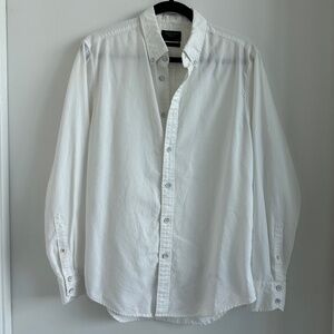 rag & bone White Fit 2 L/S Oxford Shirt